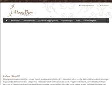 Tablet Screenshot of magicderm.hu